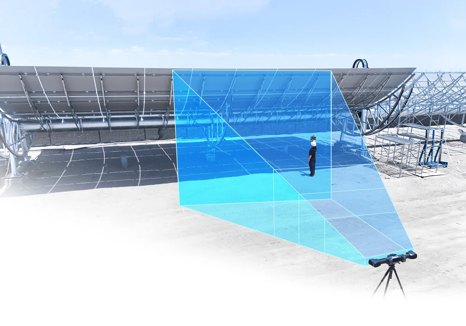 TrackScan Sharp-Z gerçek endüstriyel 3D ölçüm uygulaması